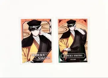 사쿠라 하루카 레트로 모던 아크릴 카드