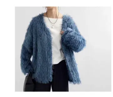 새상품 antiqua  블루 가디건