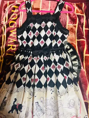 [ 새상품 ] BABY 카드놀이 앨리스 패턴 JSK