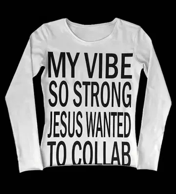 MY VIBE SO STRONG 긴팔T셔츠