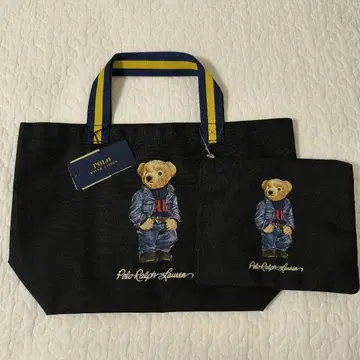 [ 새상품/파우치 포함 ] 랄프 로렌 폴로베어 백 블랙