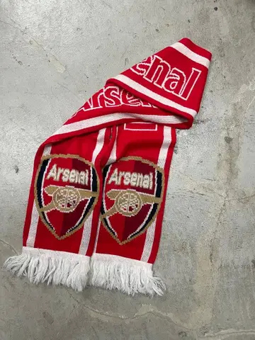 아스날 arsenal 축구 머플러 빨간색 y2k 머플러 축구