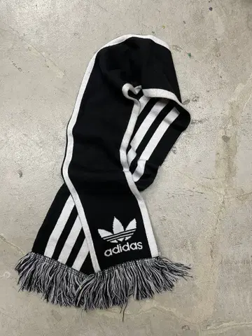 adidas 아디다스 머플러 축구 머플러 블랙 트레포일 y2k