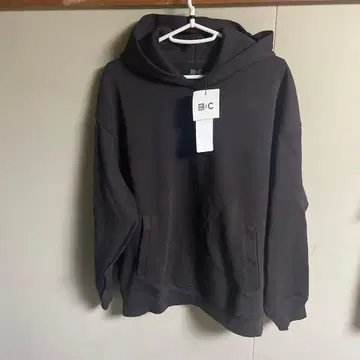 유니클로 C 맨투맨 오버사이즈 풀 후드티 uniqloc 브라운 L