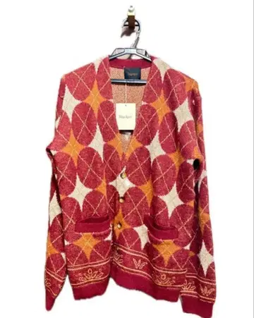 타이가 이가리 다이아몬드 가디건 모헤어 가디건