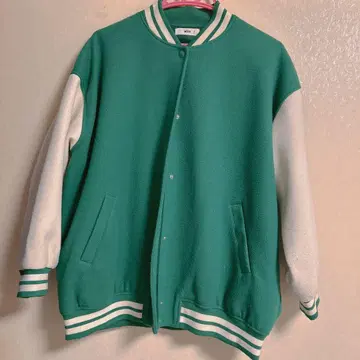 바시티 자켓 그린 [ 새상품급 ]