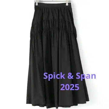2025 스픽 앤 스팬 코튼 나일론 개더 스커트 36