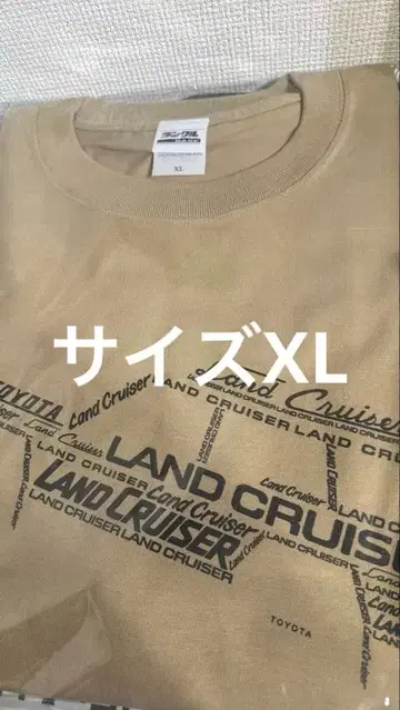 TOYOTA LAND CRUISER 랭크 T셔츠 xL 사이즈 베이지