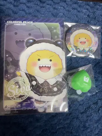 컬러풀 피치 시바 반지 라이트 캔뱃지 엽서 세트