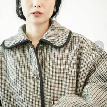 [프릭스스토어] 카라 부착 리버서블 체크 보아 자켓