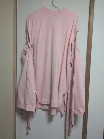 펜티 푸마 Fenty Puma 끈 포함 핑크 맨투맨 원피스