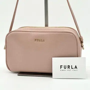 [컨디션 최상] FURLA LILLI 숄더백 사선 가죽 핑크