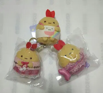 스미코구라시 새우튀김 꼬리 테노리 봉제 인형 3개