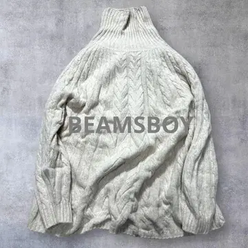 빔즈 보이 고급 울 변형 케이블 걸리시 터틀 풀오버 클리닝 완료
