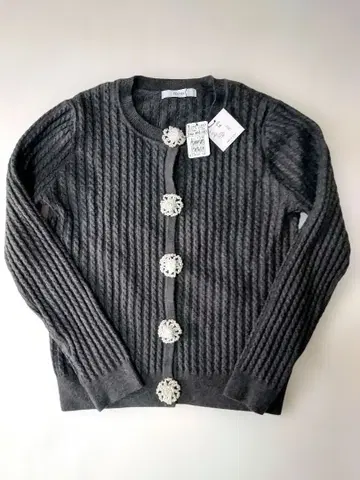 FENNEL 그레이 리브 스웨터 38