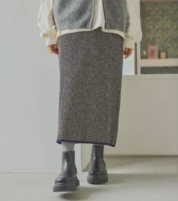 니코앤드 - 모듬 리브 니트 스커트