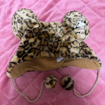 미니쨩 레오파드 무늬 팬캡