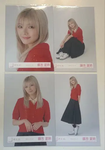 사쿠라자카46 브로마이드 후지요시 카린 피케 셔츠 코디 컴프