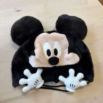 미키마우스 귀달린 플리스 모자