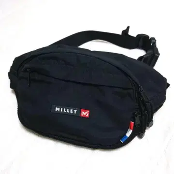 MILLET 밀레 웨스트 파우치 힙색 블랙