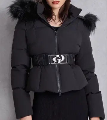 GYDA 인기 퍼 후드 숏 다운 자켓