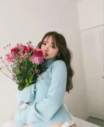 andmary / lara knit tops /blue