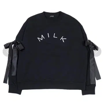 MILK Ribbon string 상의 블랙