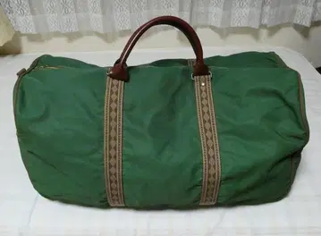 [ 대용량 ] 나일론 보스턴 백 가죽제 손잡이 그린 약 60L