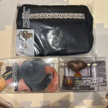 몬헌 와일즈 20주년 숄더백 게료스 파우치 육즙 타이머