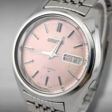 [레어] 세이코 5 액터스 21석 핑크 데이데이트 7019-7060