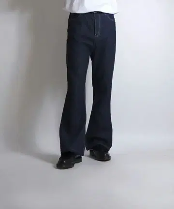 confirm 빈티지 스타일 레트로 부츠컷 데님 플레어 팬츠 L