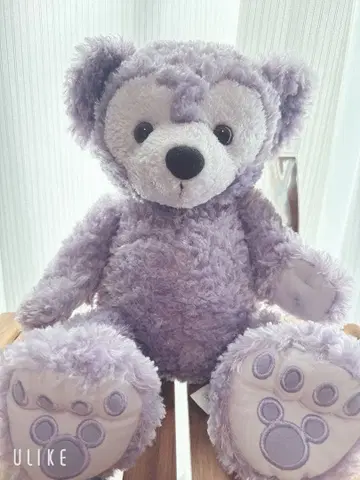 wdw 더피 퍼플 디즈니 베어 봉제 인형