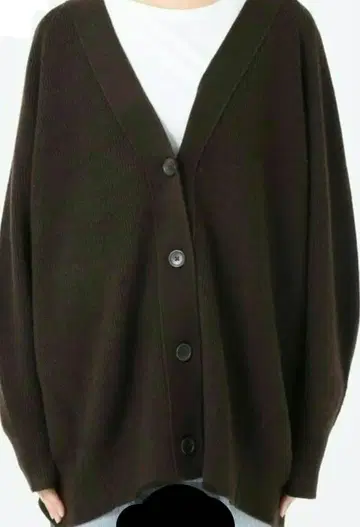 프레임워크 V넥 가디건 브라운 정가 17600엔