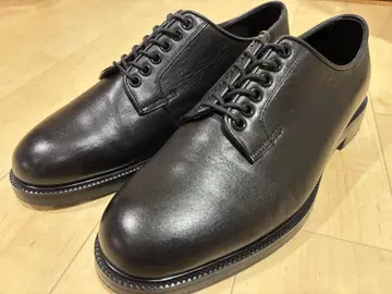 FOOTSTOCK ORIGINALS 블랙 레이스업 슈즈 가죽 신발