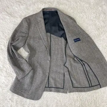 다니엘 크레뮤 테일러드 자켓 믹스 트위드 캐시미어 혼방 2XL