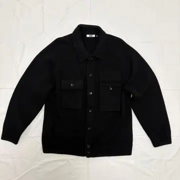 UNIQLO U 라무 니트 자켓 BLACK XL