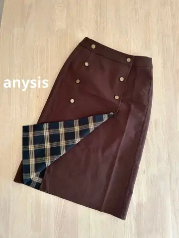 anysis 타이트 스커트 랩 스커트 리버서블 사이즈 1 S 사이즈