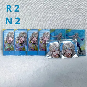 니지산지 히바치 마나 1주년 캔뱃지 폴라로이드풍 카드 특전 클리어 카드