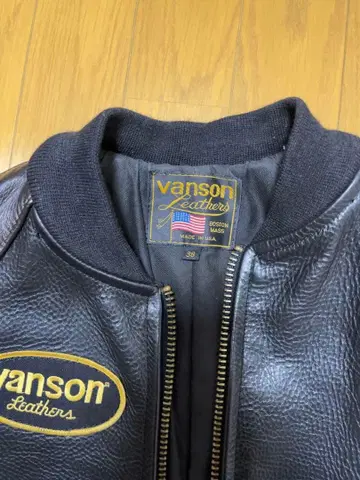 [ 컨디션 최상 ] VANSON TJ 사이즈 38 밴슨 가죽 자켓