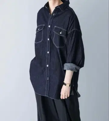 가격 인하합니다 카구레*데님 워크 셔츠 택 포함 시착만 한 상품
