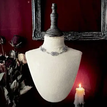 블랙 다이아 초커 체인메일