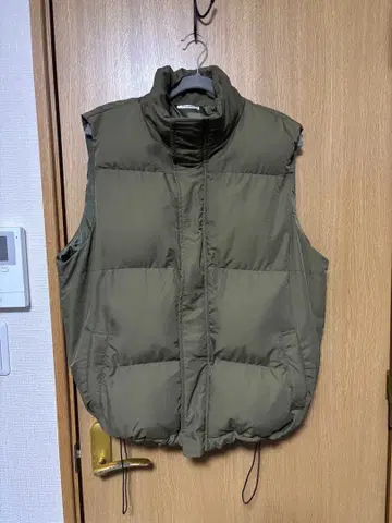 올리브 그린 다운 베스트 pairpair