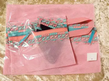 [ 미개봉 새상품 ] 긴자와 레이스 회전목마 메쉬 파우치 타월 손수건