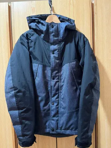 워크맨 퓨전 다운 자켓 블랙 x 데님 발수 방풍 다운