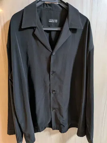 LAD MUSICIAN 긴팔 셔츠 블랙 무지 42 2220-132