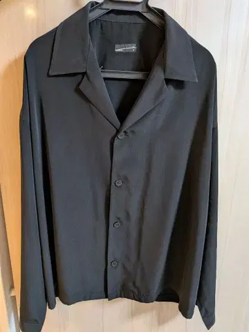 LAD MUSICIAN 긴팔 셔츠 블랙 무지 42 2220-132