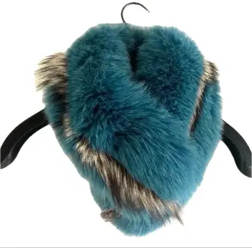 머플러 스톨 퍼 폭스 파랑