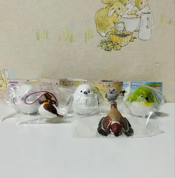 가챠가챠 작은 새 5개 세트 작은 새 파타파타 지친 참새