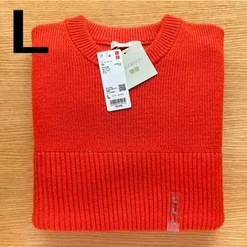 리브 크루넥 스웨터 긴팔 오렌지 L JW ANDERSON 제이더블