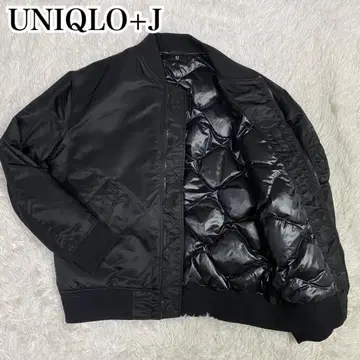 UNIQLO 유니클로 +J 질 샌더 MA-1 블루종 퀼팅 블랙